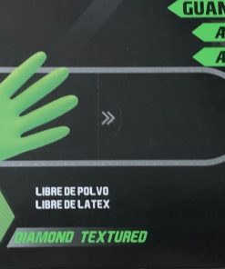 Caja de Guantes Nitrilo Texturizado verde