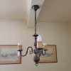 Lámpara techo estilo holandés con 3 luces