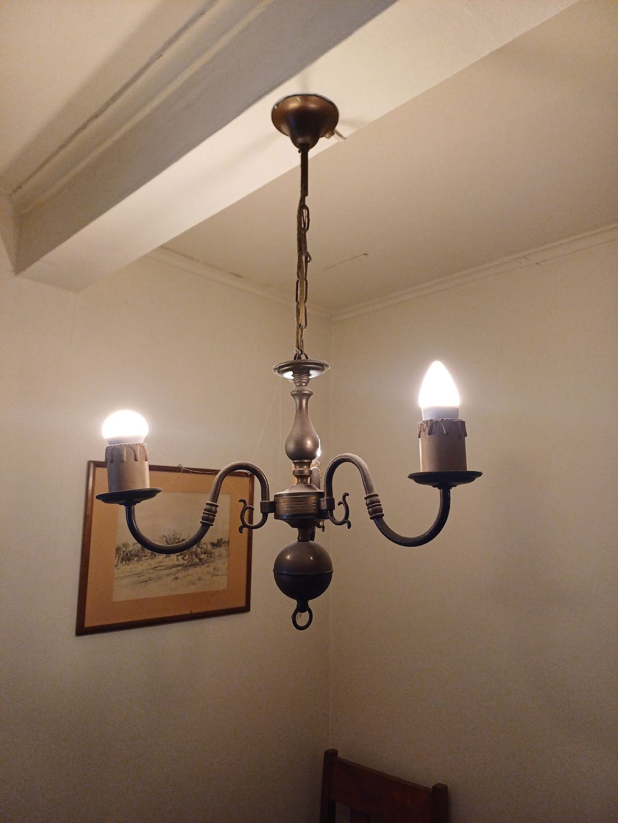 Lámpara techo estilo holandés con 3 luces - Imagen 2
