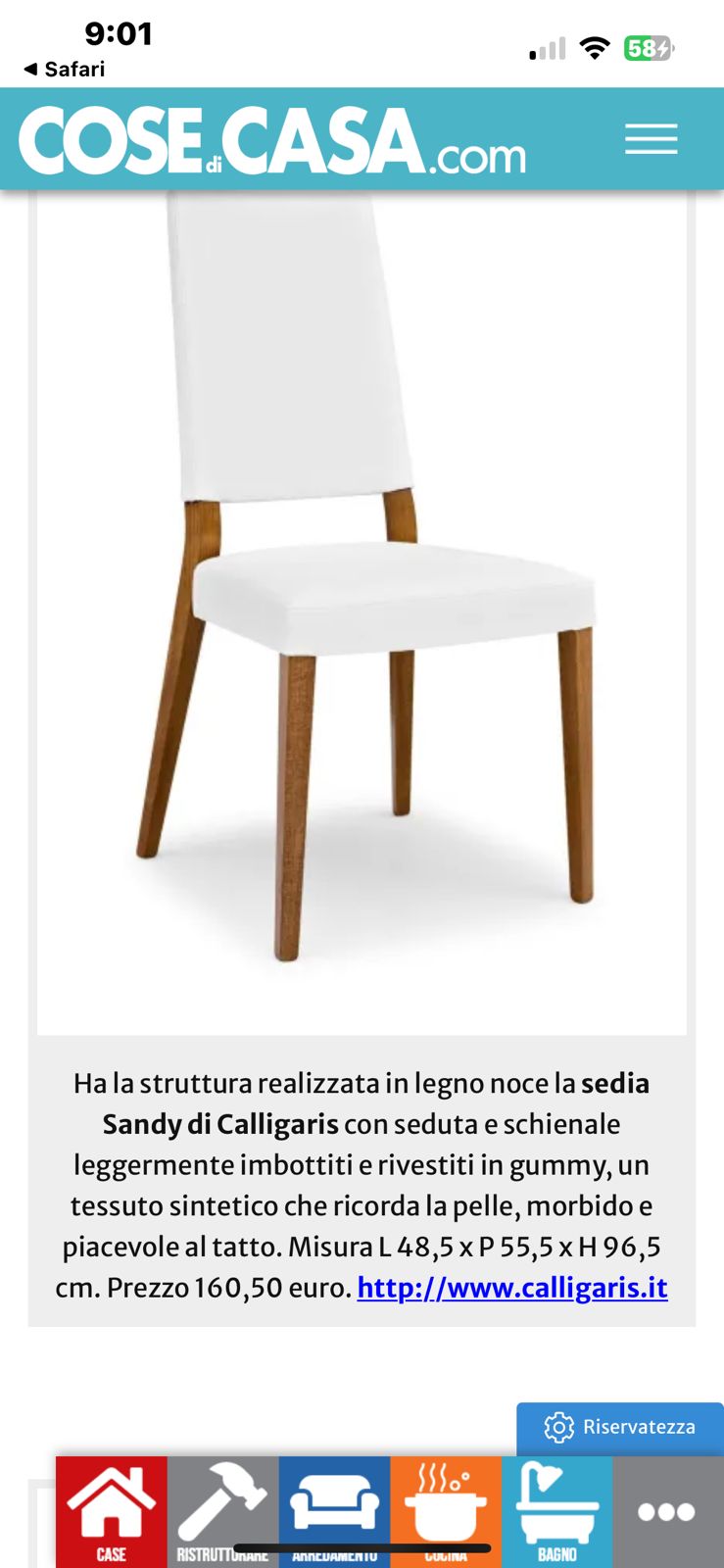 Juego 6 sillas comedor Sandy Calligaris - Imagen 18