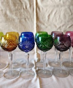 Juego 12 copas vino colores cristal Nachtmann