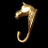 Perchero de bronce macizo caballo