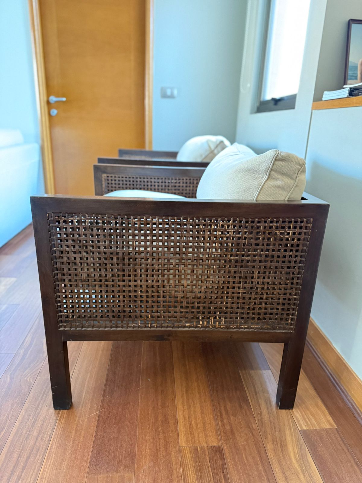 Par poltronas rattan blanco - Imagen 6