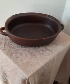 Fuente de greda sin tapa
