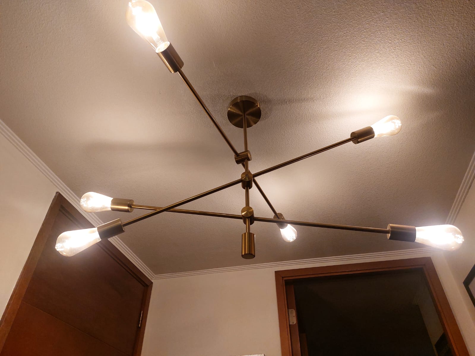 Lámpara de techo dorada 6 luces LUP Chile - Imagen 5