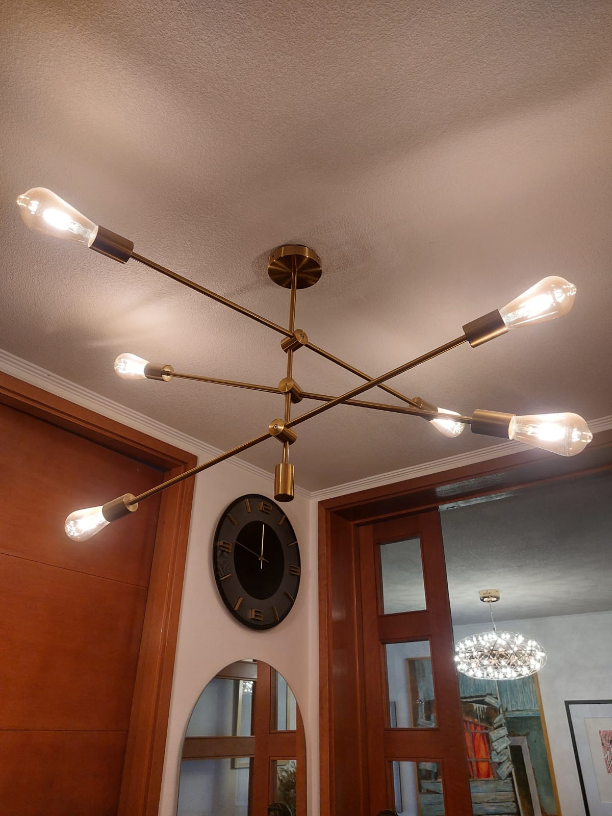 Lámpara de techo dorada 6 luces LUP Chile - Imagen 4