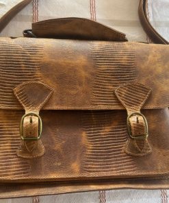 Bolso maletín de cuero