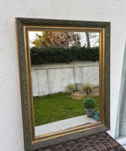 Espejo borde dorado envejecido