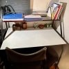 Escritorio con repisa blanco