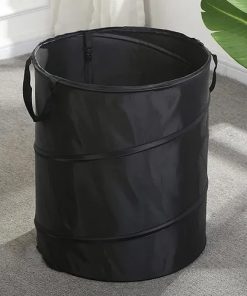 Canasto para ropa plegable negro