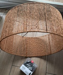 Lámpara de techo fibra natural