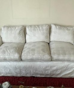 Sofá 3 cuerpos Matta blanco círculos