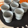 Juego 8 vasos Pisco Sour cerámica