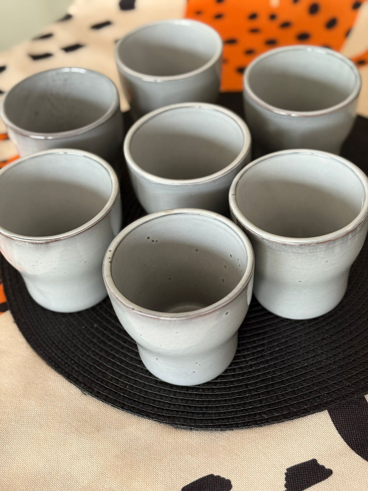 Juego 8 vasos Pisco Sour cerámica - Imagen 4