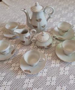 Juego de loza 13 piezas café