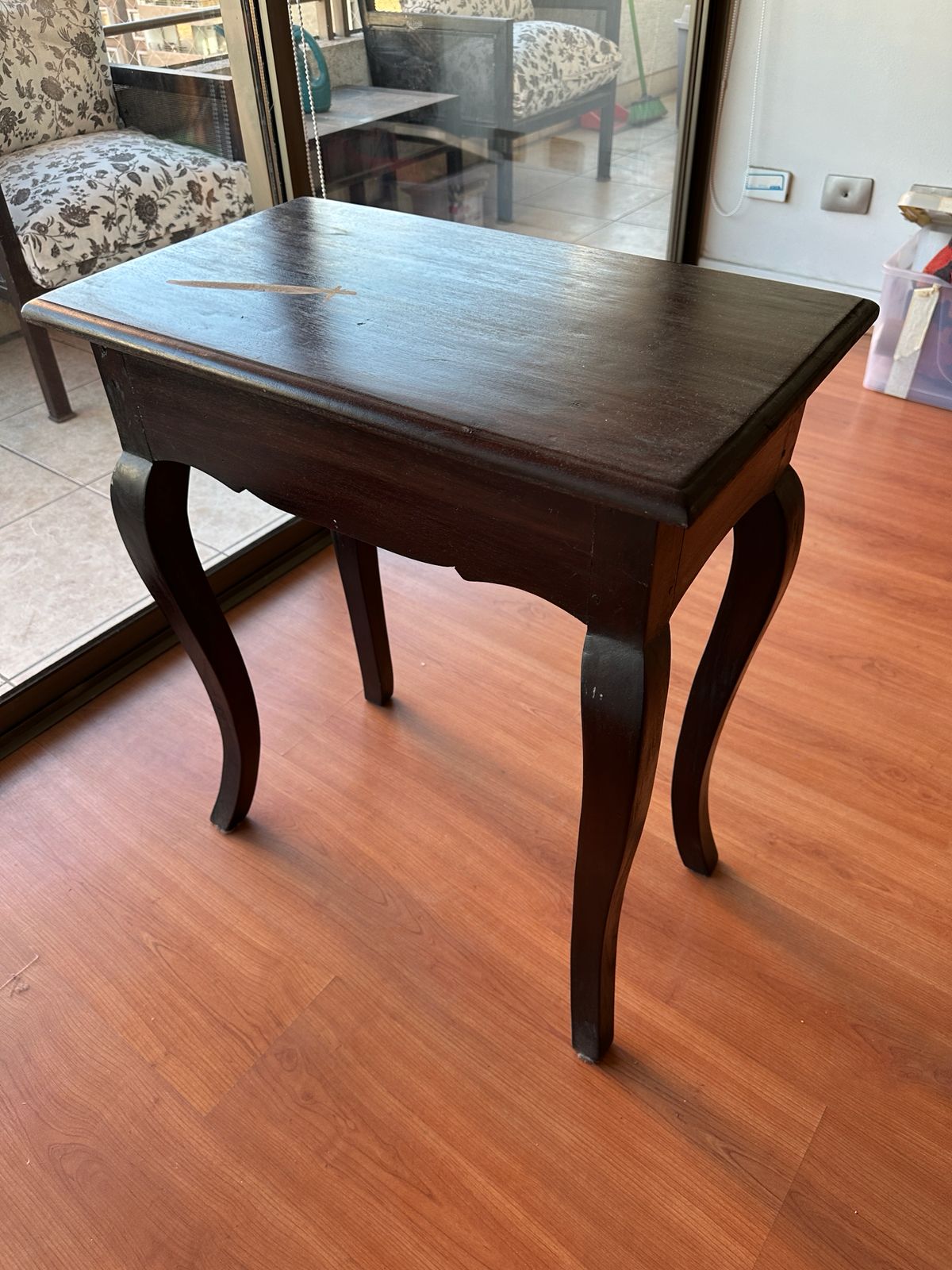 Velador o mesita lateral madera con cajón - Imagen 2