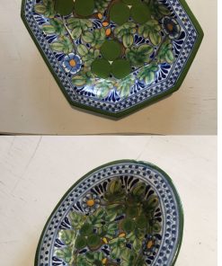 Par platos cerámica Talavera La Corona