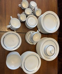 Juego de loza Thomas borde plateado