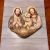 Cuadro Sagrada Familia yeso relieve