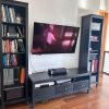Rack TV negro con libreros Ikea