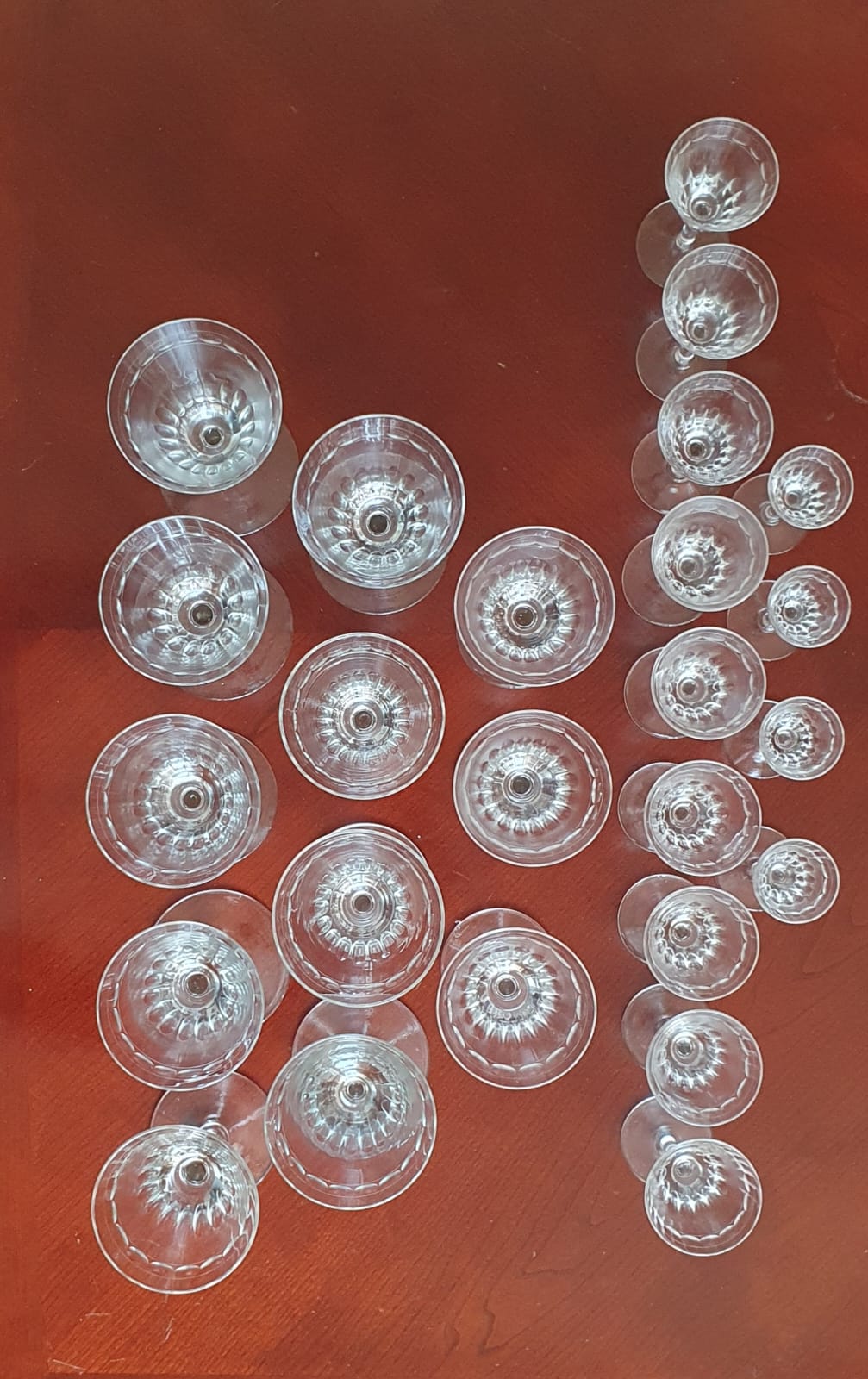 Juego de 25 copas talladas - Imagen 3