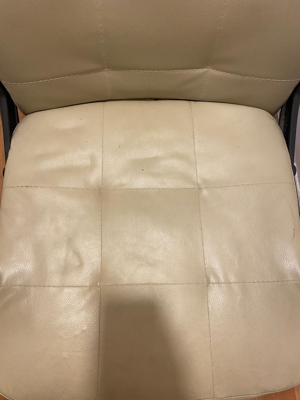 Silla escritorio ecocuero marfil - Imagen 7