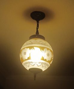 Par lámparas de techo tipo globo