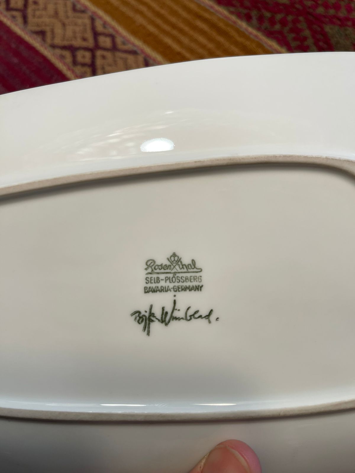 Plato porcelana alemán - Imagen 2