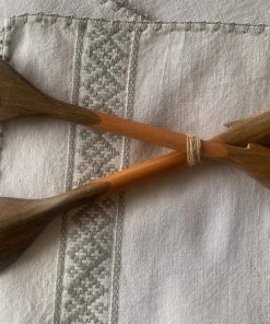 Set cubiertos ensalada madera