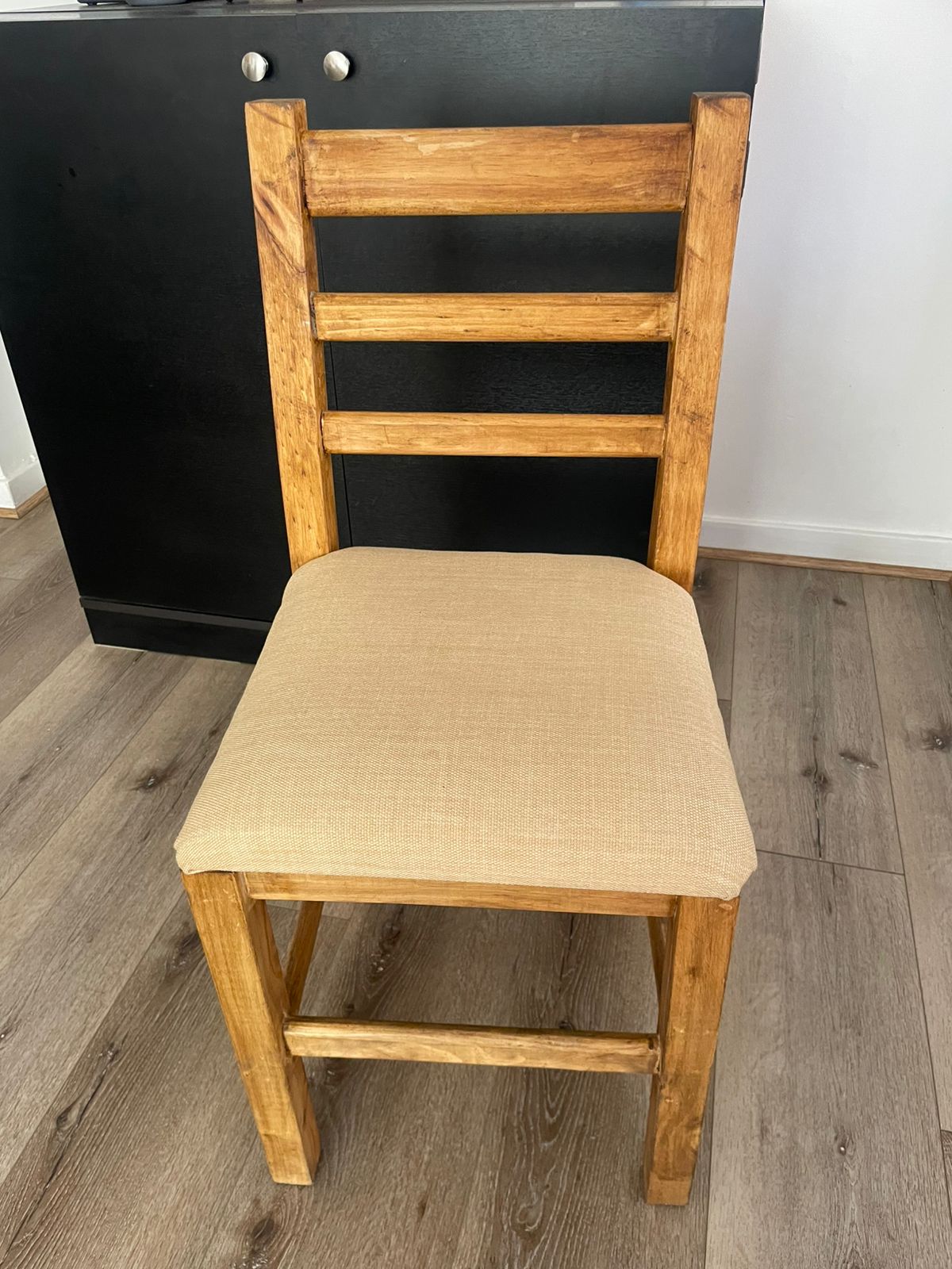 Juego de 6 sillas comedor color arena - Imagen 6