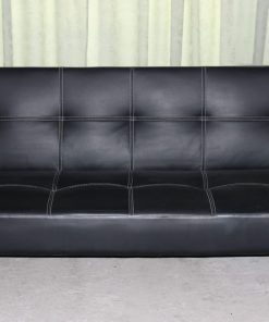 Futón ecocuero negro