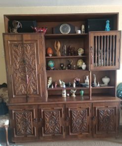 Mueble biblioteca enchapado Encina