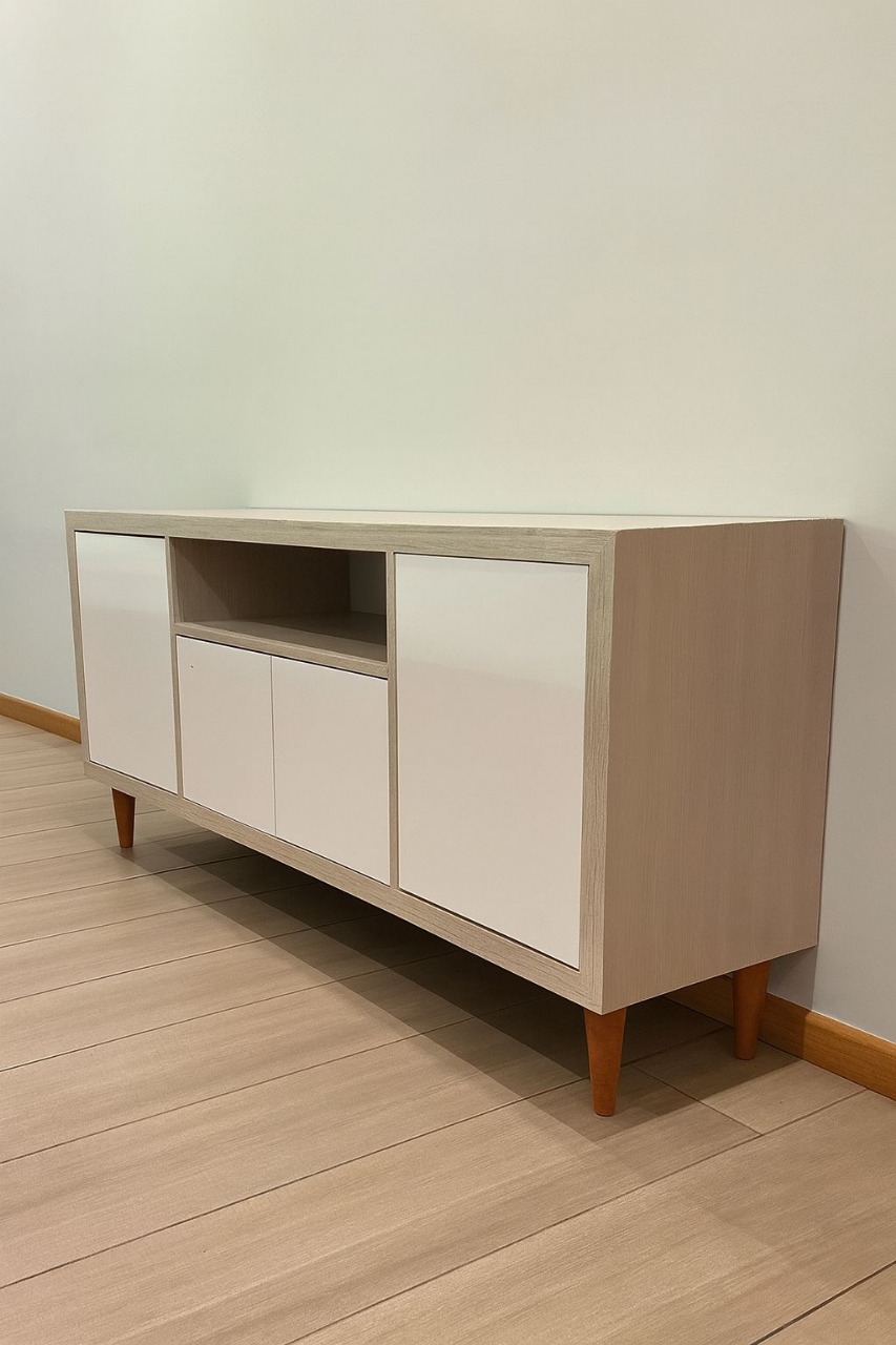 Rack TV 4 puertas madera - Imagen 2