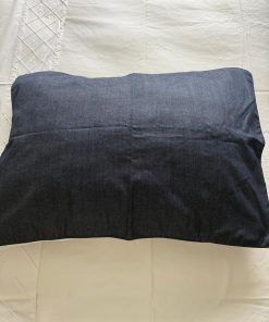 Funda para cojín azul jeans