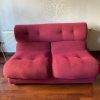 Sofá 2 cuerpos rojo moderno