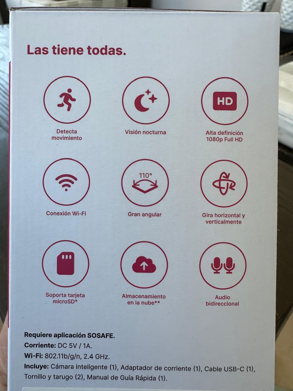 Cámara de seguridad interior Sosafe - Imagen 4