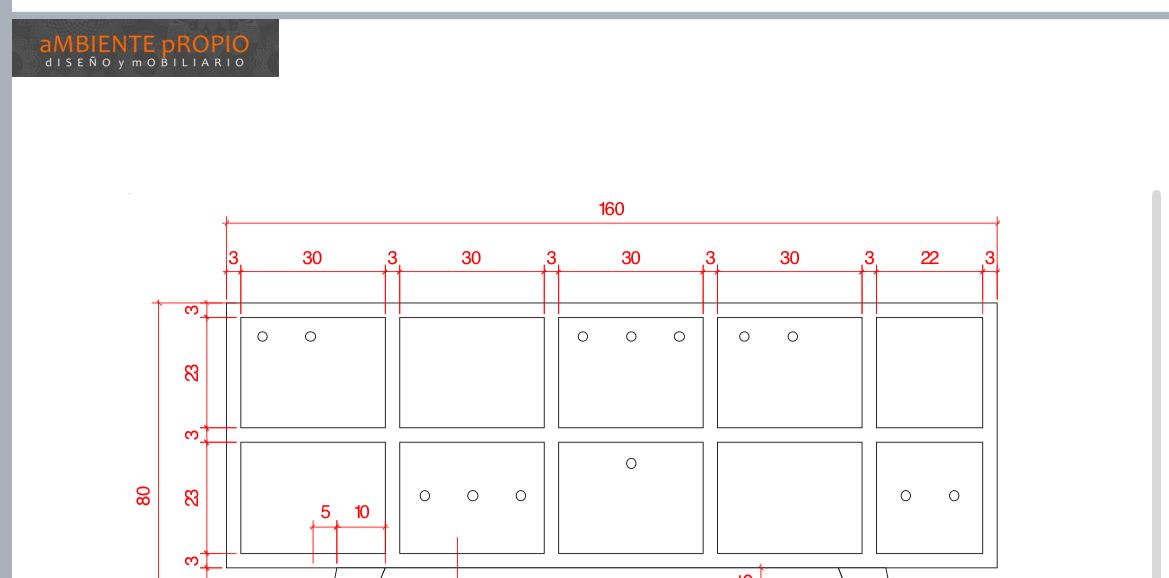 Rack TV 6 cajones blancos - Imagen 4
