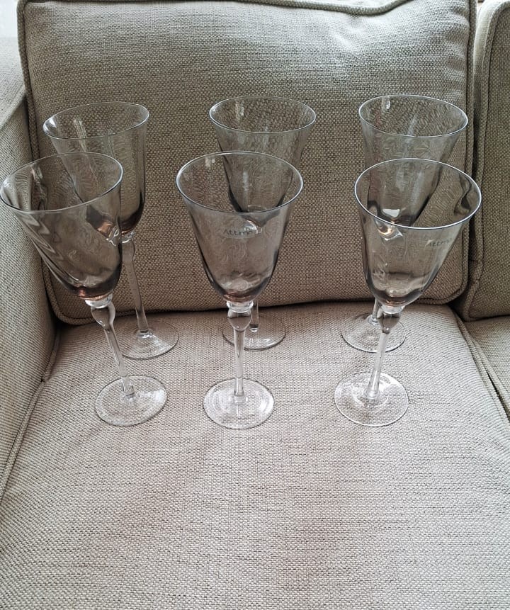 Set de 6 copas de vidrio Attimo