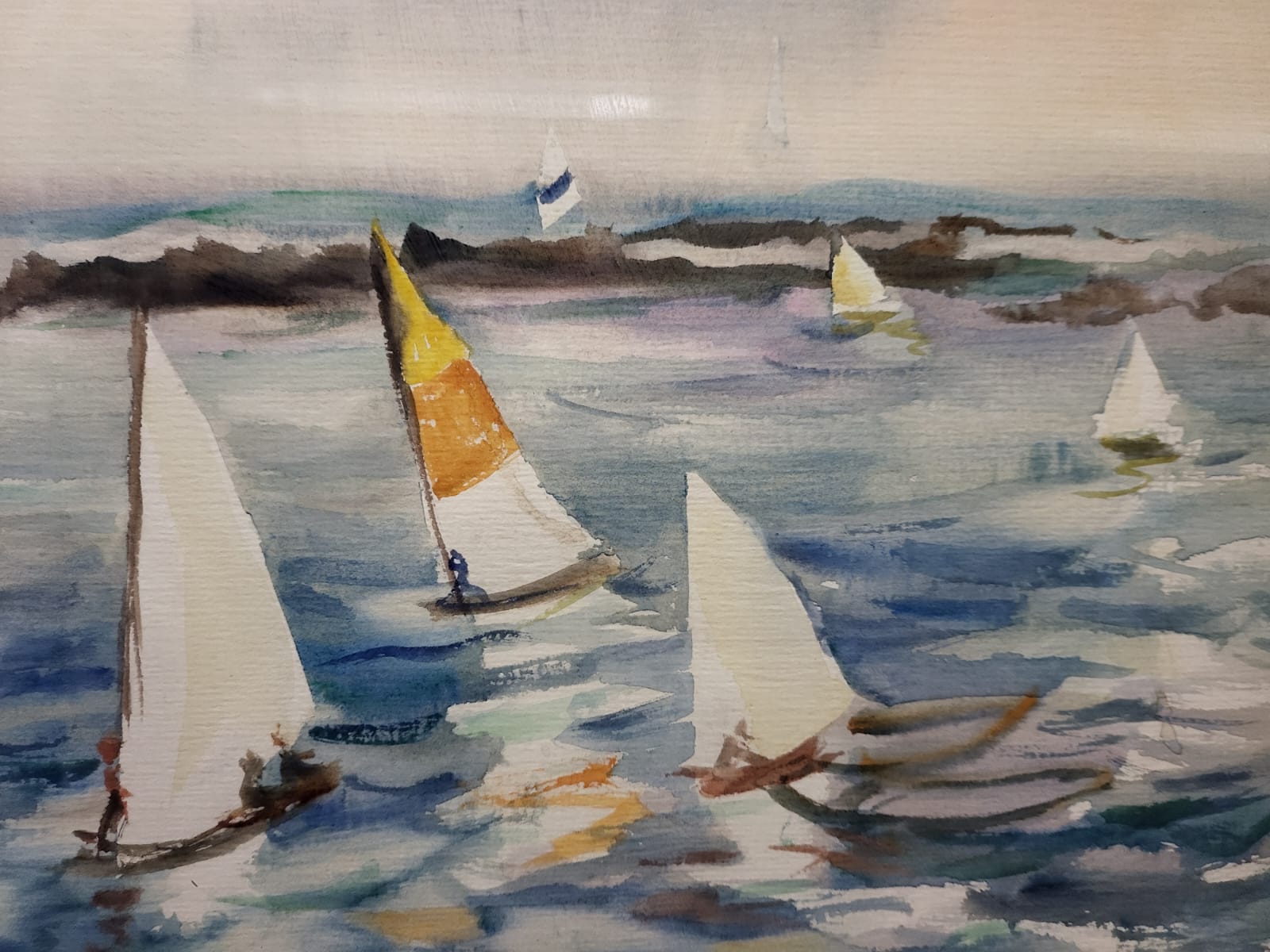 Cuadro acuarela de Israel roa - Imagen 3