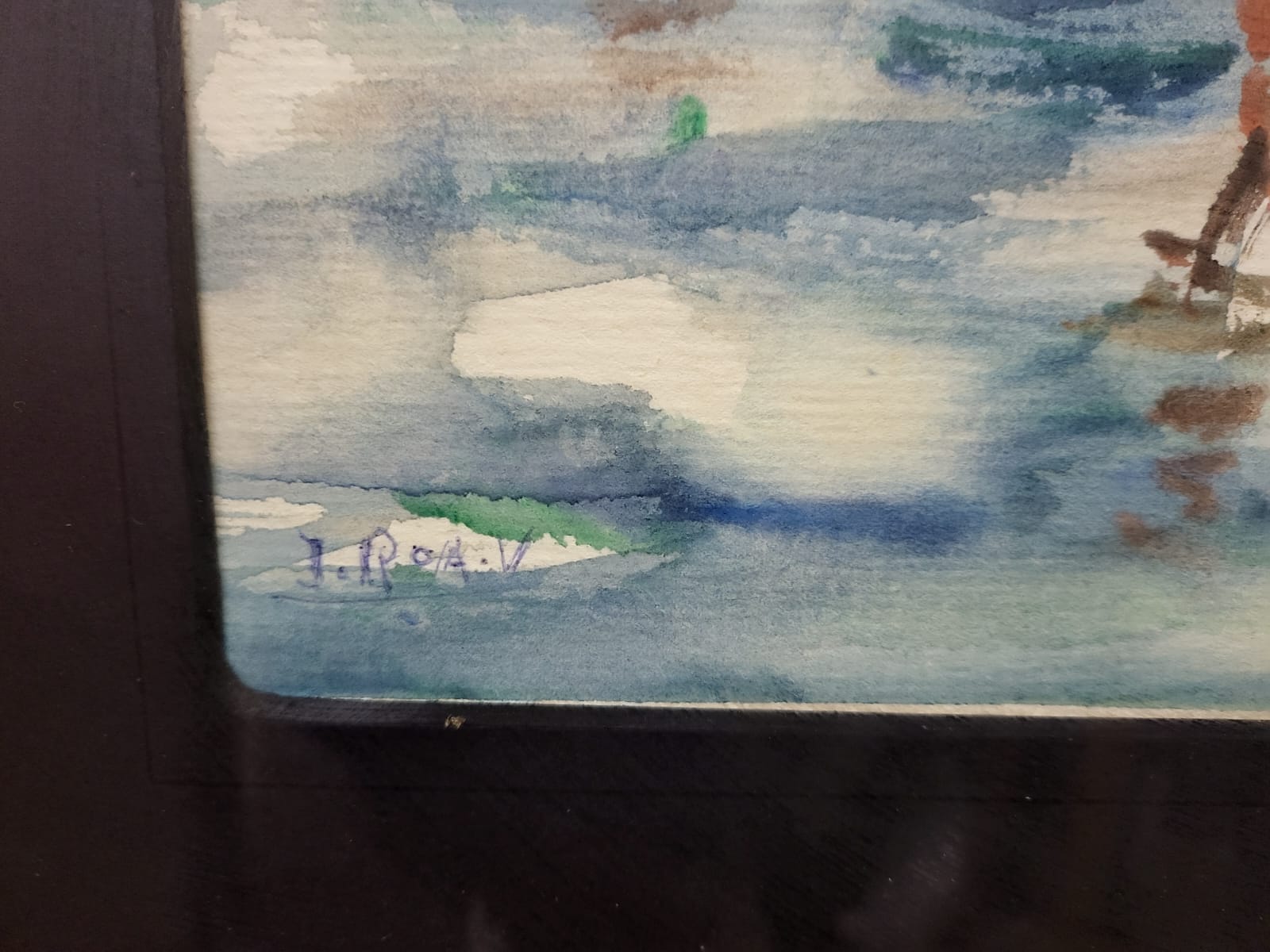 Cuadro acuarela de Israel roa - Imagen 2