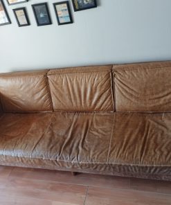 Sofá 3 cuerpos cuero Muebles Pura Sangre