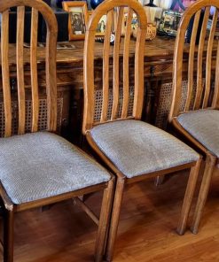 Set 5 sillas de comedor de madera