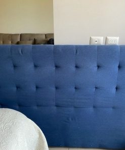 Respaldo 2 plazas tela azul