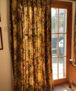 Cortinas lino floreadas