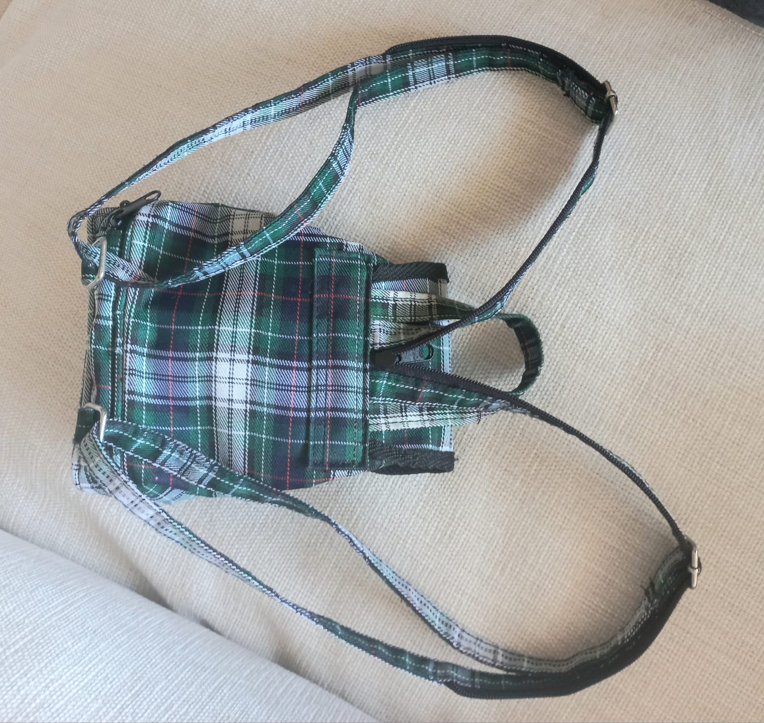 Mini mochila escosesa - Imagen 3