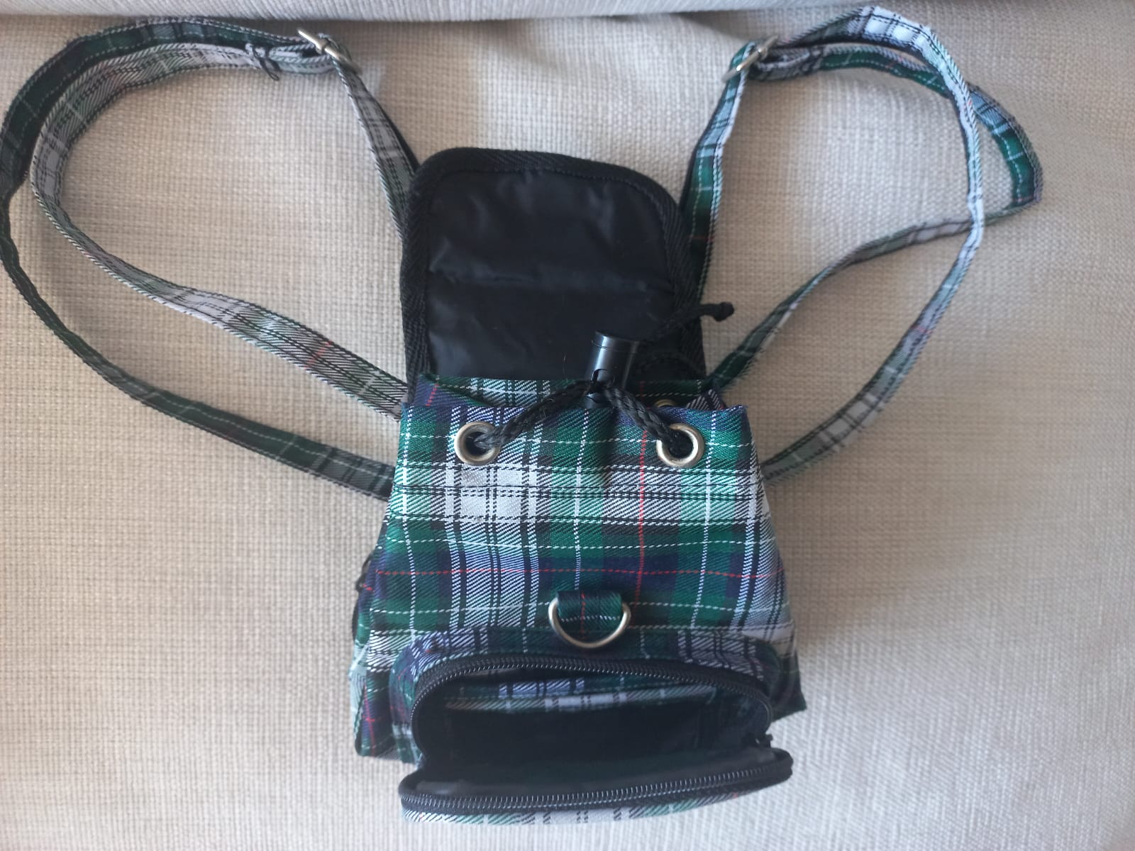 Mini mochila escosesa - Imagen 4