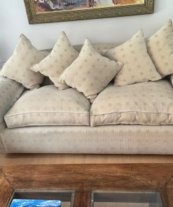 Sofá 3 cuerpos cuadrados beige