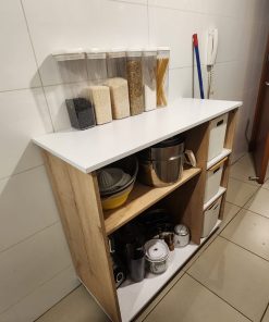Mueble de cocina madera y melamina