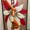 Cuadro mujer en flor