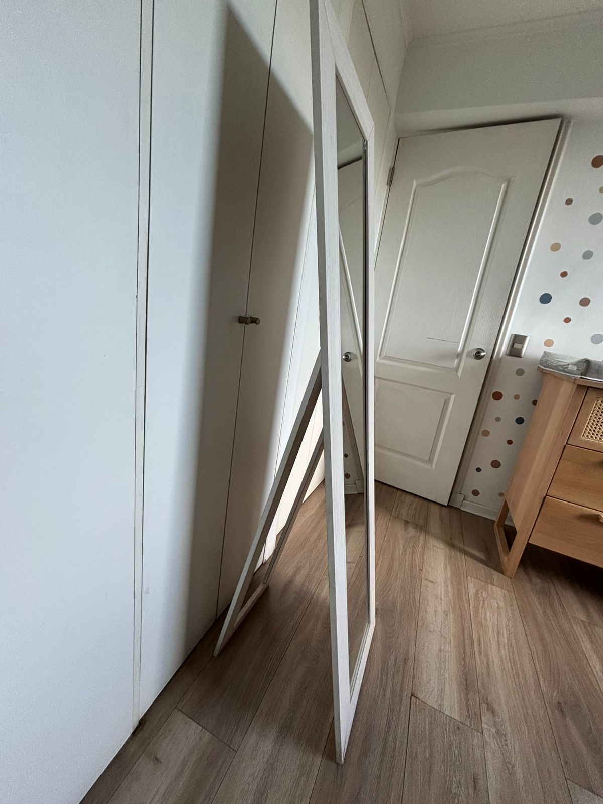 Espejo de pie blanco - Imagen 2